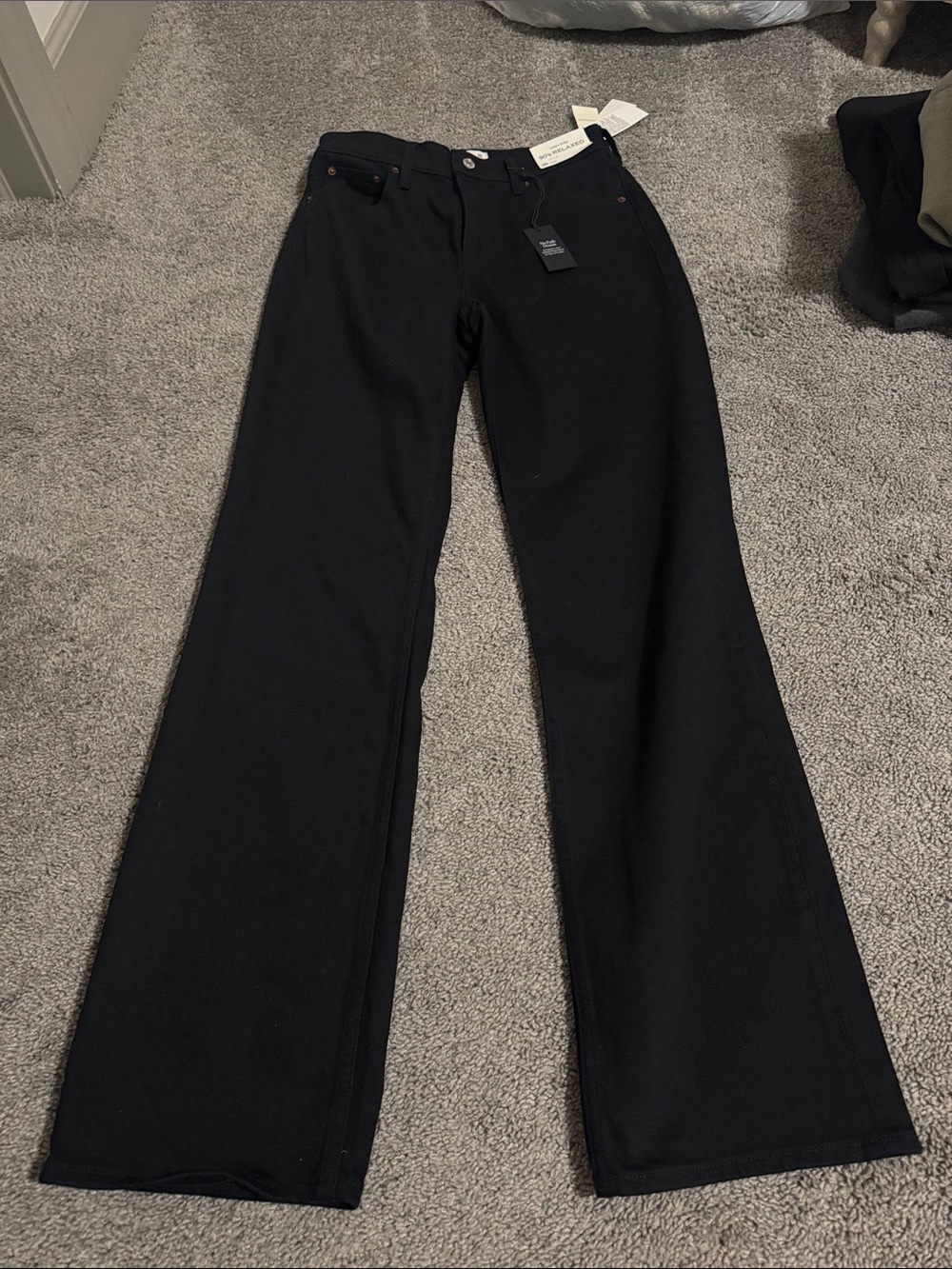 Abercrombie & Fitch Black 90’s Relaxed High Rise Jean
